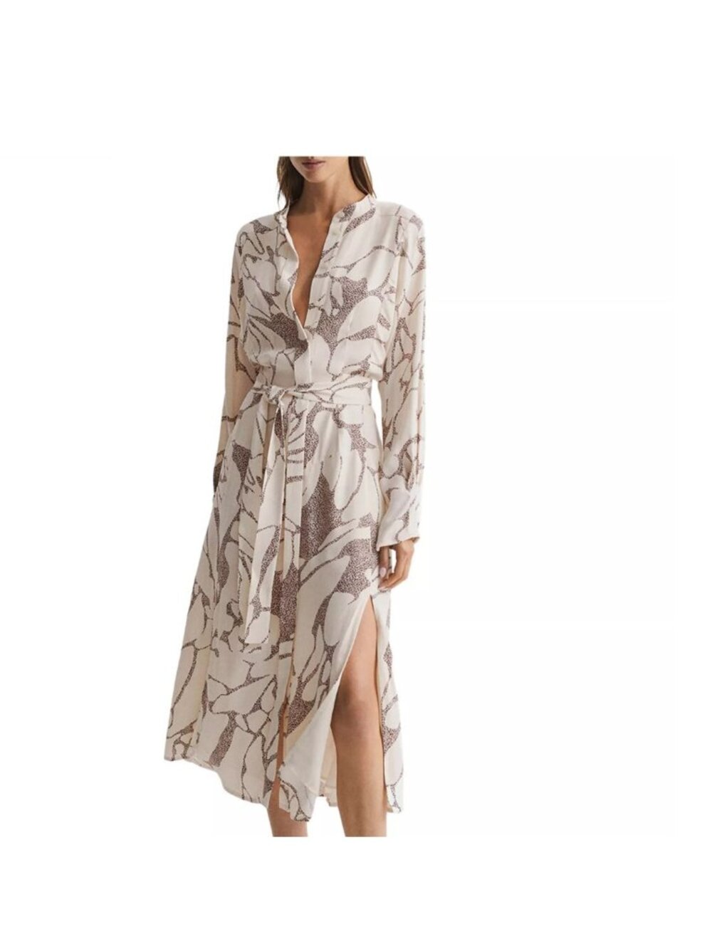 Reiss darcy printed midi dress